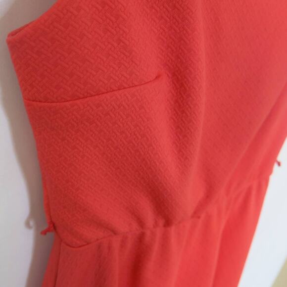 IZ BYER Mini Dress Sleeveless Size S Women  Scoop Neck Spring Summer Coral - Picture 3 of 8